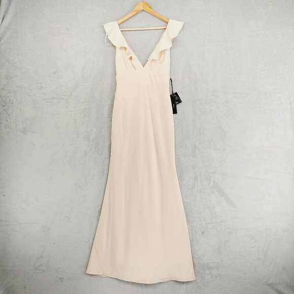 New LULUS Perfect Opportunity Pale Blush Maxi Dress P5426 - Picture 2 of 12